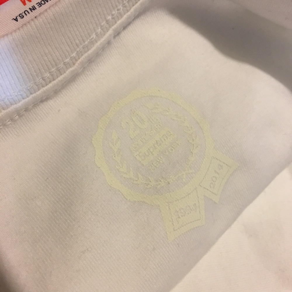 Supreme 20th anniversary tee white M - Picture 5 of 6